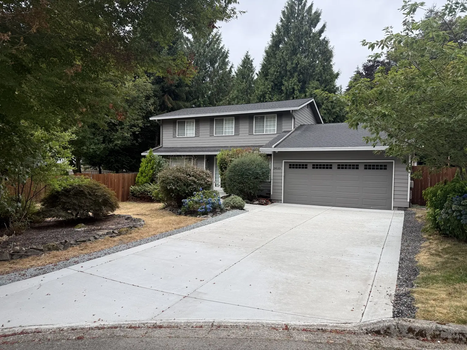 New concrete driveway completed by DDY Construction